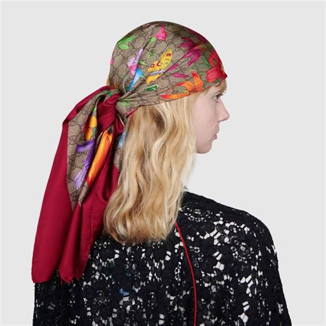 gucci head scarf for women|Gucci scarf women price.